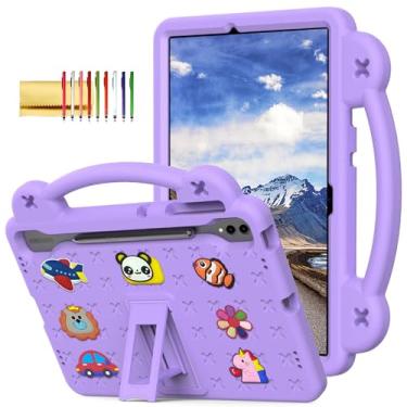 Imagem de Dteck Capa para tablet Galaxy Tab S9 FE 5G 10,9 polegadas e Galaxy Tab S9/S8/S7 de 11 polegadas, desenho de panda à prova de choque, resistente, leve, conversível, compatível com crianças, capa com
