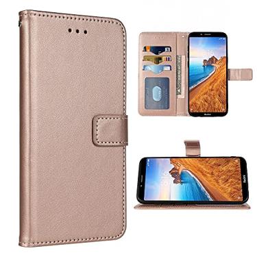 Imagem de FDCWTSH Compatível com Xiaomi Redmi 7A capa carteira alça de pulso cordão couro flip capa suporte suporte acessórios celulares capas de telefone para Xiami Xiomis Xiome Xiomi Redmi7 A mulheres homens