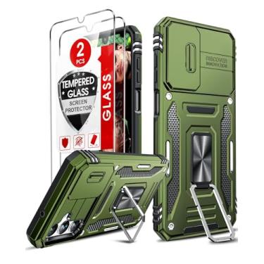 Imagem de LeYi Capa para Samsung A14 5G: Capa para celular Galaxy A14 5G com 【2 unidades】 Protetores de tela, suporte magnético de corpo inteiro protetor duplo Carcasa para Celulare Telefono Galaxy 14A 4G,