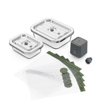 Imagem de Conjunto de seladora, potes de vidro, sacos e rolhas para fechamento a vácuo Electrolux