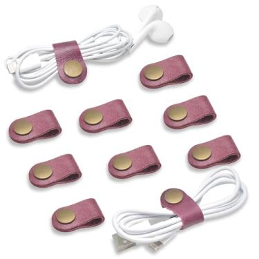Imagem de CAILLU Organizador de cabos, organizador de cabos, suporte USB, gerenciamento de cabos, alças de cabo, capa de fone de ouvido, prendedor de fone de ouvido, clipes de telefone (organizador de cabos