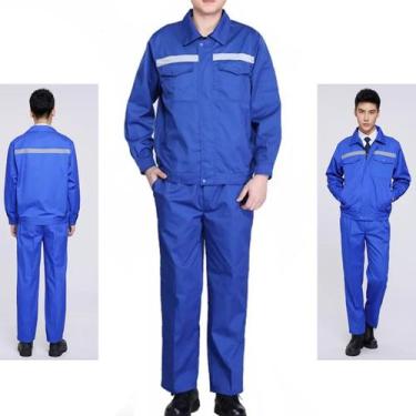 Imagem de Conjunto Uniforme EPI Profissional Faixa Refletiva Segurança Trabalho 