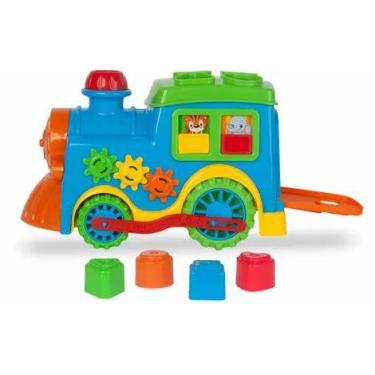 Imagem de TRENZINHO - brinquedo - mini - colorido - divertido - baby - com pecin
