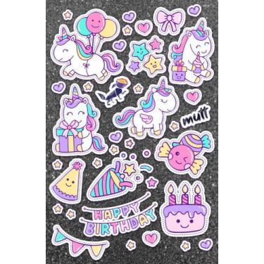 Imagem de Cartela Adesiva Vinil Uni Day Planner Decoração Papelaria - Mutt comun