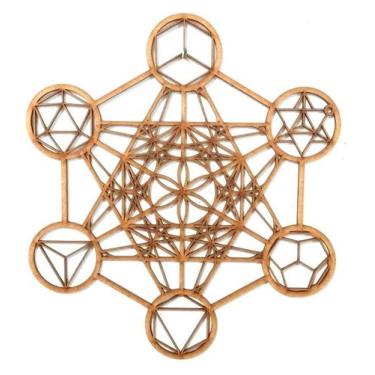 Imagem de Mandala Cubo Metatron Sólidos de Platão - Geometria Sagrada - Barão La