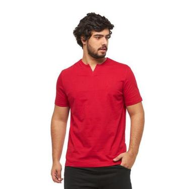 Imagem de Camiseta Basica Gola Portuguesa C3 - Wooks, Vermelho, M