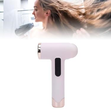 Imagem de Secador de Cabelo Sem Fio, Secador de Cabelo de Viagem de 200w Com Bocal de Carregamento Usb Secagem Rápida Silencioso Portátil para Viagens Em Casa (Róseo)