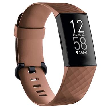 Imagem de Pulseiras de substituição compatíveis com Fitbit Charge 4/Fitbit Charge 3 para mulheres e homens, pulseiras esportivas de silicone para fitness para mulheres e homens, pequenas e grandes