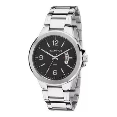 Imagem de Relógio Top Technos Masculino Prata Original Luxo