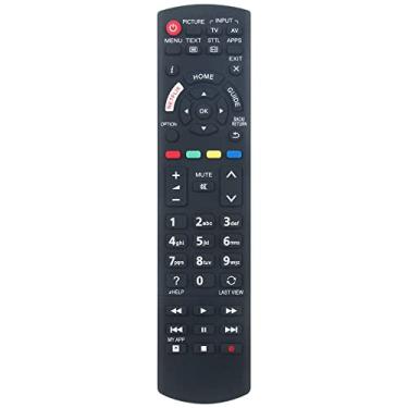 Imagem de Allimity Controle remoto de substituição N2QAYB001180 compatível com Panasonic LED TV TX-40GX700E TX-40GX710E TX-50GX700E TX-50GX710E TX-58GX700E TX-58GX710E TX-65GX700E TX-65GX710E TX-4400E 3FX6000 E