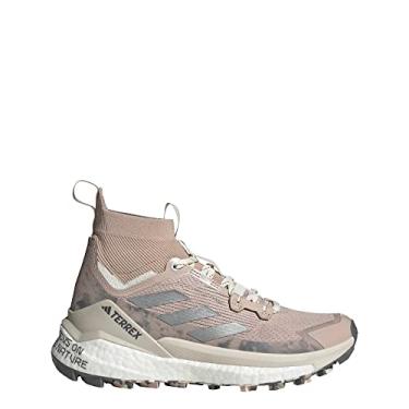 Imagem de adidas Tênis de caminhada feminino Terrex + and Wander Free Hiker 2.0, marrom, tamanho, Wonder Taupe/Matte Silver/Olive Stra, 40