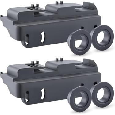 Imagem de Kit de suporte e rolo para lava-louças 2 peças WD28X27241 compatível com o conjunto de roda inferior da máquina de lavar louça GE, substitui WD12X10438 WD12X10439 WD12X10446