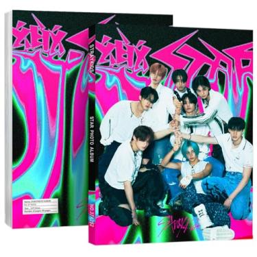 Imagem de KPOPBP Stray Kids 40 Folhas Photobook 樂 Álbum de Fotos de Estrelas Produtos Kpop Cartões Postais Presente para Meninos E Meninas Skz (Estrela Do Rock (28,4 * 20,9 Cm))
