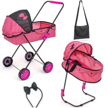 Imagem de Carrinho De Boneca Veneza Infantil Reborn Berço De Boneca - SAG TOYS, 