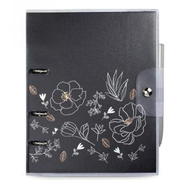 Imagem de Caderno argolado sobrecapa Ultra, coleção Noir, 16,5 x 24 cm