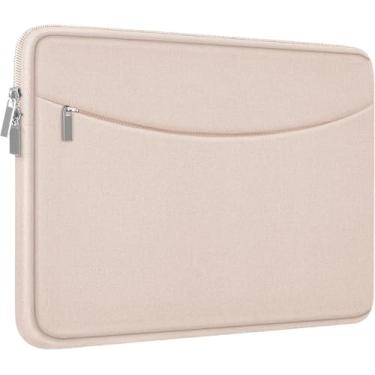Imagem de Capa para laptop de 15,6 polegadas, à prova de choque, capa protetora para laptop, bolsa de transporte para computador com bolso acessório, capa para laptop portátil compatível com MacBook, HP, Dell,