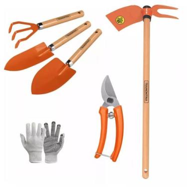 Imagem de Conjunto Jardinagem Tesoura de Poda Sacho e Pazinhas - Tramontina