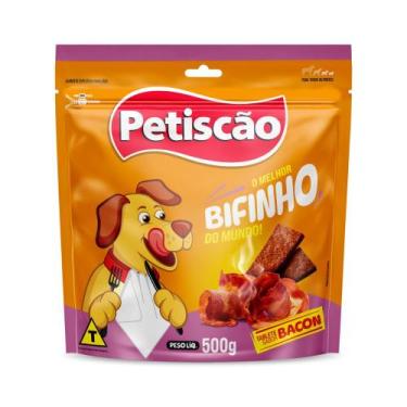 Imagem de Bifinho Petiscão Tablete sabor Bacon 500g