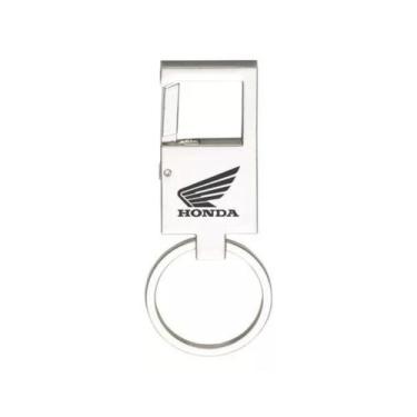 Imagem de Chaveiro Para Honda Moto Metal Espelhado Mosquetão  - E - LUALKI STORE
