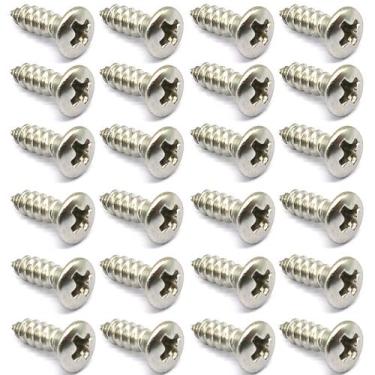 Imagem de 24 parafuso INOX OVL escudo guitarra STRATO 2,9 X 9,5mm MXP