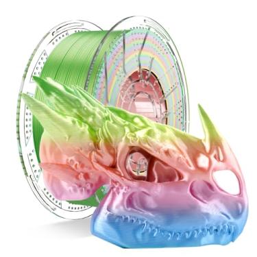 Imagem de Chitu Systems Conjure Filamento de Impressora 3D PLA de Seda Arco-íris de 1,75 mm, 1 KG/2,2 lb