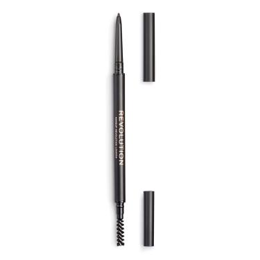 Imagem de Lápis de sobrancelha Revolution Beauty Precise de dupla extremidade marrom escuro
