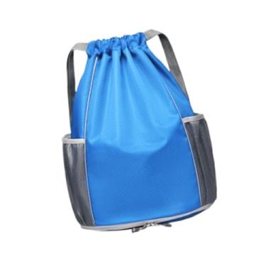 Imagem de UGPLM Mochila de bolsa de natação Mochila portátil Daypack com sapatos Bolsa de mochila de ginástica para ginástica para treino Gear Beach Pool, Azul