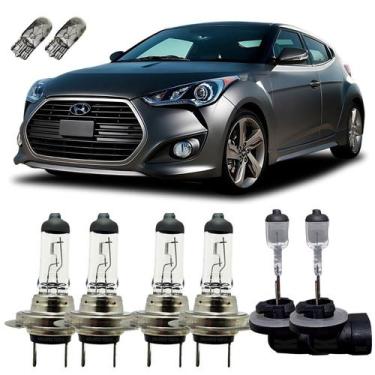Imagem de Kit Lâmpadas Originais 3200K Hyundai Veloster Completo + T10 - Autovex