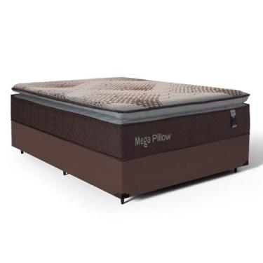 Imagem de Cama Box Casal com Colchão de Espuma Mega Pillow 138cm