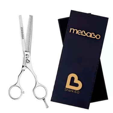 Imagem de Tesoura Desbaste Desfiadeira Mb Shark + Estojo 6.0 Polegadas