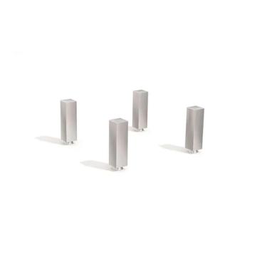 Imagem de Módulo Cozinha Kappesberg Maxxi Kit 4 Pés Pvc Cromado Cromada-kappesberg