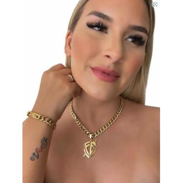 Imagem de Cordão Banhado a Ouro 10 Milésimos - 50cm - Dourado - Tojoia18K