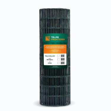 Imagem de Tela Cerca Jardim Revestida Verde 1,0m X 15m - Fronteira