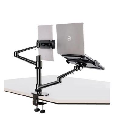 Imagem de Suporte/Braço Articulado p/ Monitor/Notebook Dell, Lenovo, HP e Tablet