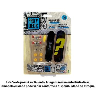 Imagem de Skate de Dedo Surpresa - 9 cm - Pro Deck - 1 Skate - Multikids