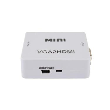Imagem de Conversor Evus Vga Para Hdmi Porta Entrada P2 3.5Mm C-083