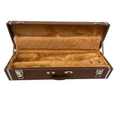 Imagem de Estojo Case Para Sax Soprano Com Compartimento Kromus, Marrom