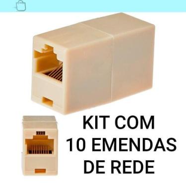 Imagem de Rede Sem Limitações - Kit 10 Emendas Rj45 8 Vias - So Produto