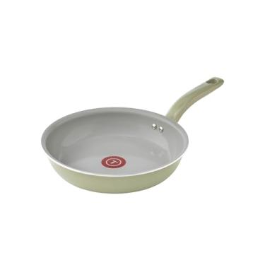 Imagem de T-fal Frigideira antiaderente de cerâmica reciclada, segura para forno, 350F, panelas e frigideiras, verde
