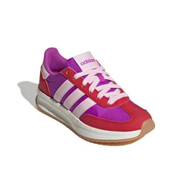 Imagem de adidas Tênis infantil unissex Run 70s 2.0, Purple Burst/Clear Pink/Better Scarlet, 3.5 Big Kid