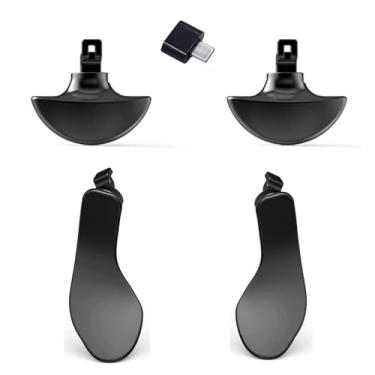 Imagem de Generic 4 Peças De Controles Borda Para Ps5 Edge, Botão Traseiro Metal (Preto), Conversor Tipo C