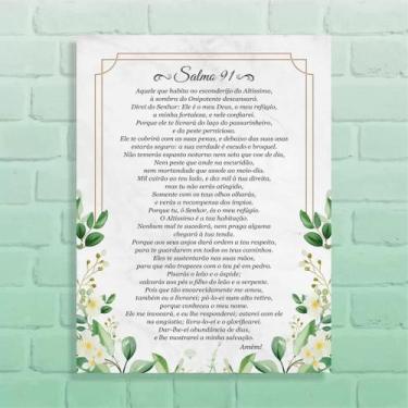 Imagem de Quadro Decorativo Salmo 91 - 02 - Arte Aqui, 40x60cm