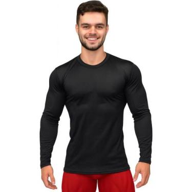 Imagem de Camisa Térmica Compressão Segunda Pele Proteção Uv - Golden Modas, Pre