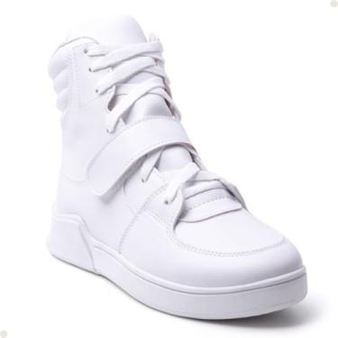 Imagem de Bota Feminina Tenehi Branca de Velcro Conforto Diario (branco, BR, Adulto, Numérico, 38)