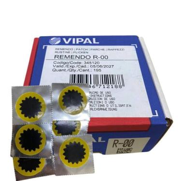 Imagem de Remendo a Frio R-00 030 MM Caixa com 195 Pecas - 345120 - R-00 - Vipal