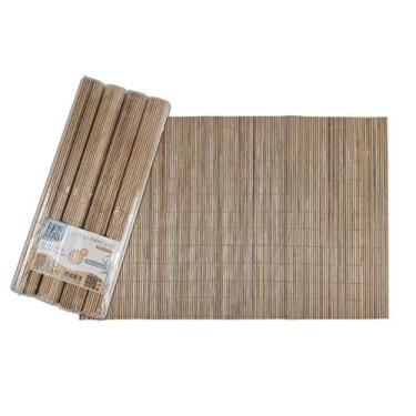 Imagem de Kit 4 Jogo Americano Bambu Esteira Mesa Sousplat Roll Sushi - Mkt Mult
