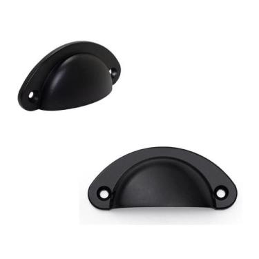 Imagem de Kit 14 Puxador Concha Rustico  P/ Gavetas, Armários, Móveis - Compras 