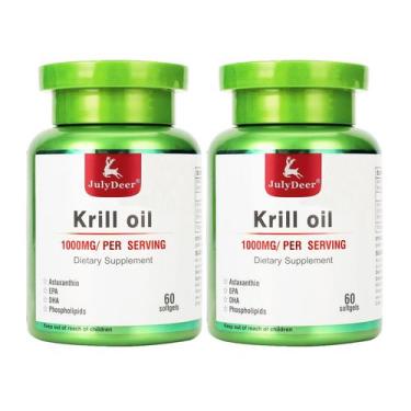 Imagem de Suplemento JulyDeer Antarctic Krill Oil 1000 mg 120 cápsulas gelatinos