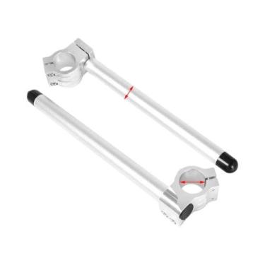 Imagem de Guidão Universal Ajustável Para Motocicleta 31-51MM Clip-On Para Cafe 
