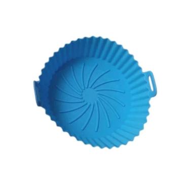 Imagem de Tapete E Bandeja De Silicone Para Fritadeira A Ar - Azul